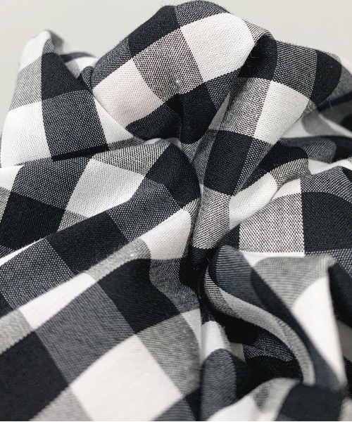 PICCIN(ピッチン)の「【親子ペアルック可】前後2WAYギンガムチェックマキシスカート(スカート・レディース・ブラック系その他・M)」の17枚目の写真