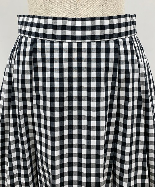 PICCIN(ピッチン)の「【親子ペアルック可】前後2WAYギンガムチェックマキシスカート(スカート・レディース・ブラック系その他・M)」の13枚目の写真