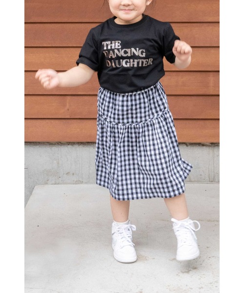 PICCIN(ピッチン)の「【親子ペアルック可】前後2WAYギンガムチェックマキシスカート(スカート・レディース・ブラック系その他・M)」の12枚目の写真