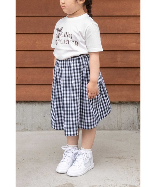 PICCIN(ピッチン)の「【親子ペアルック可】前後2WAYギンガムチェックマキシスカート(スカート・レディース・ブラック系その他・M)」の8枚目の写真