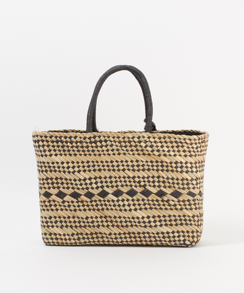 MELROSE claire（メルローズ クレール）の「スクエアかごバッグ（かごバッグ・レディース・グレー/ブラック・FREE）」の5枚目の写真