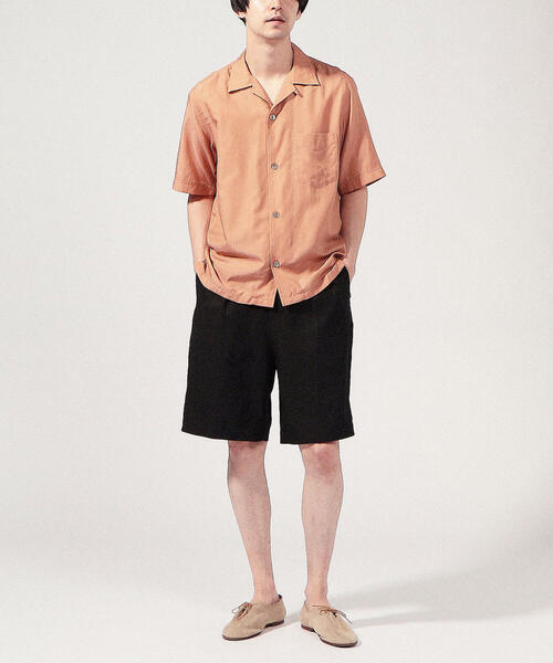 TOMORROWLAND （トゥモローランド）の「ハイカウントリネン グルカショーツ（その他パンツ・メンズ・ブラック/シャーベット/カーキ・48/44/50/46）」の5枚目の写真