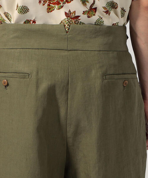 TOMORROWLAND （トゥモローランド）の「ハイカウントリネン グルカショーツ（その他パンツ・メンズ・ブラック/シャーベット/カーキ・48/44/50/46）」の14枚目の写真