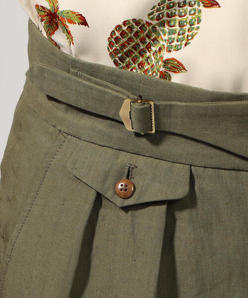 TOMORROWLAND （トゥモローランド）の「ハイカウントリネン グルカショーツ（その他パンツ・メンズ・ブラック/シャーベット/カーキ・48/44/50/46）」の17枚目の写真