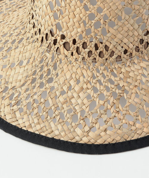 Santelli Francesca（サンテッリフランチェスカ）の「【SANTELLI FRANCESCA /サンテッリフランチェスカ 】 透かし編みつば広ハット（ハット・レディース・ベージュ・FREE）」の2枚目の写真