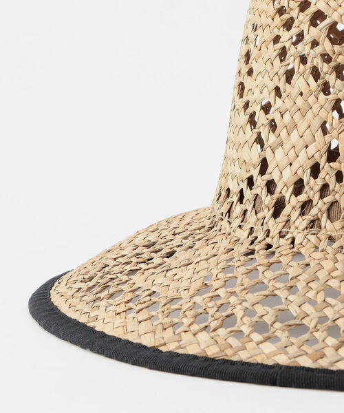 Santelli Francesca（サンテッリフランチェスカ）の「【SANTELLI FRANCESCA /サンテッリフランチェスカ 】 透かし編みつば広ハット（ハット・レディース・ベージュ・FREE）」の3枚目の写真