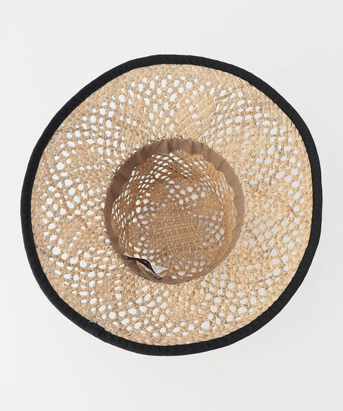 Santelli Francesca（サンテッリフランチェスカ）の「【SANTELLI FRANCESCA /サンテッリフランチェスカ 】 透かし編みつば広ハット（ハット・レディース・ベージュ・FREE）」の4枚目の写真