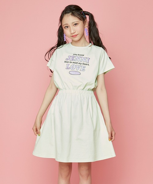 JENNI love（ジェニィラブ）の「防蚊ネックスリットTワンピ（ワンピース・キッズ・ブラック/サックスブルー/ミント・130cm/140cm/150cm/160cm）」の20枚目の写真