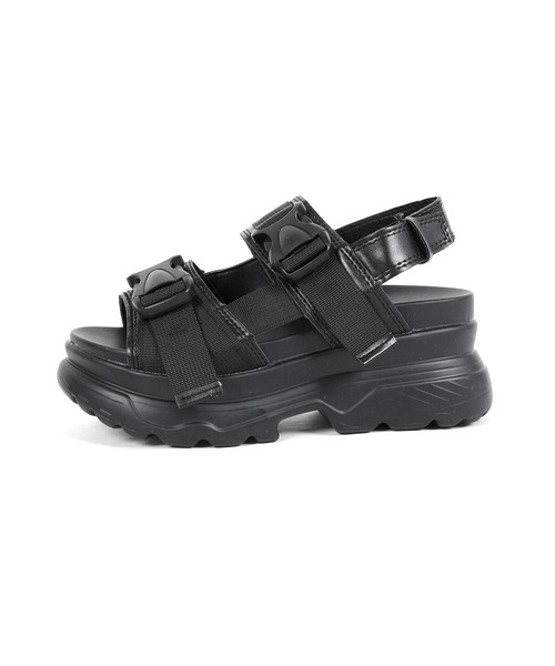 Figments(フィグメンツ)の「アグリーサンダル(サンダル・レディース・ブラック・SMALL/MEDIUM)」の2枚目の写真