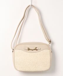 ehka sopo | ビット付雑材ミニショルダーバッグ(ショルダーバッグ)