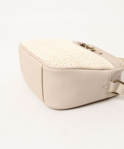 ehka sopo（エヘカソポ）の「ビット付雑材ミニショルダーバッグ（ショルダーバッグ・レディース・ブラウン/オフホワイト/キャメル・ﾌﾘ-）」の4枚目の写真