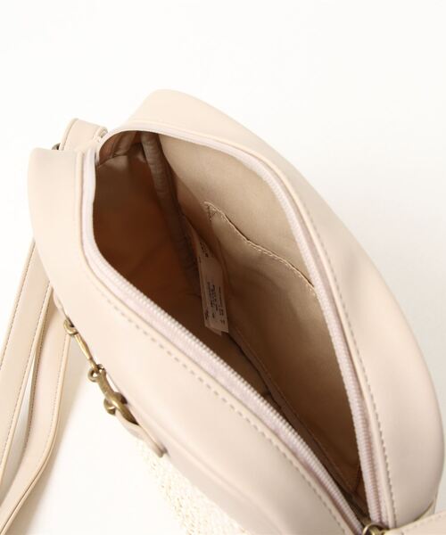 ehka sopo（エヘカソポ）の「ビット付雑材ミニショルダーバッグ（ショルダーバッグ・レディース・ブラウン/オフホワイト/キャメル・ﾌﾘ-）」の6枚目の写真