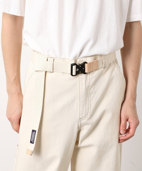Purple&Yellow(パープルアンドイエロー)の「コットンキャンバス テープベルト(ベルト・メンズ・ブラック/キナリ/カーキ/ブルー・FREE)」の2枚目の写真