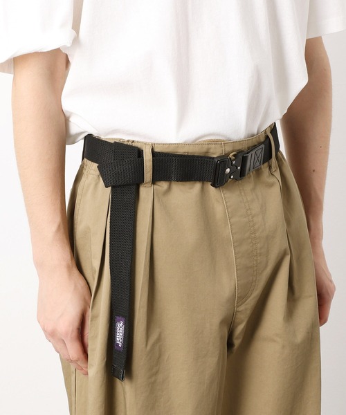 Purple&Yellow(パープルアンドイエロー)の「コットンキャンバス テープベルト(ベルト・メンズ・ブラック/キナリ/カーキ/ブルー・FREE)」の3枚目の写真