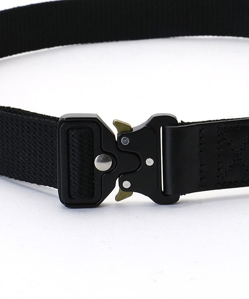 Purple&Yellow(パープルアンドイエロー)の「コットンキャンバス テープベルト(ベルト・メンズ・ブラック/キナリ/カーキ/ブルー・FREE)」の9枚目の写真