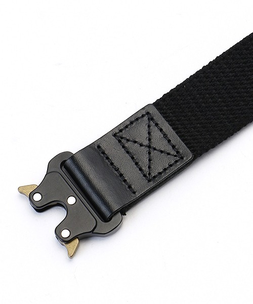 Purple&Yellow(パープルアンドイエロー)の「コットンキャンバス テープベルト(ベルト・メンズ・ブラック/キナリ/カーキ/ブルー・FREE)」の8枚目の写真