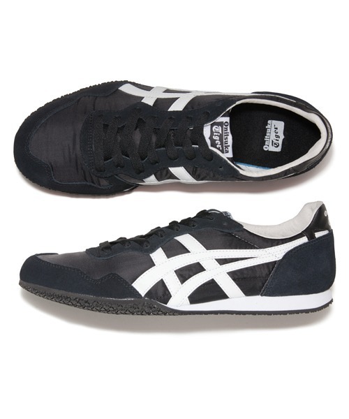 ほぼ新品オニツカタイガー　セラーノ　ブラックホワイト23.5センチ Onitsuka Tiger（オニツカタイガー）の「SERRANO / セラーノ