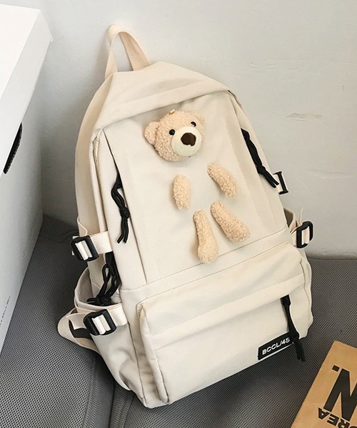 TOUS リュック ナップサック ベージュ クマ レザー 巾着 スエード 型押し 楽天市場】ナップサック おしゃれ 大人 ナイロン かわいい 軽量