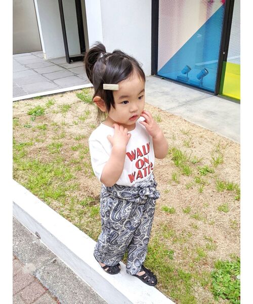 Ungrid（アングリッド）の「Kids ツアーロゴルーズTee（Tシャツ/カットソー・キッズ・オフホワイト/チャコールグレー・100/120）」の22枚目の写真