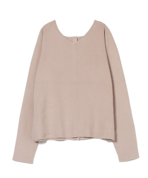 LAYMEE（レイミー）の「Fancy 2way knit / ファンシー2wayニット（カーディガン/ボレロ・レディース・ベージュ/ブルー/ブラック・FREE）」の5枚目の写真