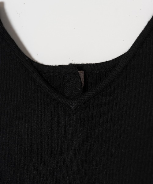 LAYMEE（レイミー）の「Fancy 2way knit / ファンシー2wayニット（カーディガン/ボレロ・レディース・ベージュ/ブルー/ブラック・FREE）」の9枚目の写真