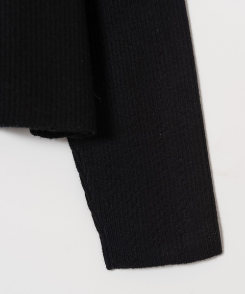 LAYMEE（レイミー）の「Fancy 2way knit / ファンシー2wayニット（カーディガン/ボレロ・レディース・ベージュ/ブルー/ブラック・FREE）」の10枚目の写真