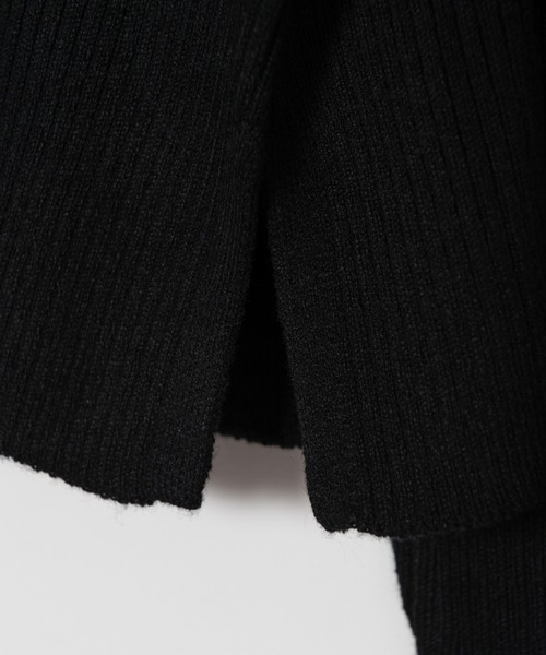 LAYMEE（レイミー）の「Fancy 2way knit / ファンシー2wayニット（カーディガン/ボレロ・レディース・ベージュ/ブルー/ブラック・FREE）」の12枚目の写真