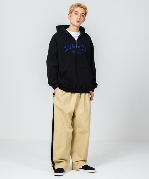 XLARGE（エクストララージ）の「HALF ZIP HOODED SWEAT（パーカー・メンズ・グリーン/ブラック/ピンク・L/S/M/XL）」の13枚目の写真