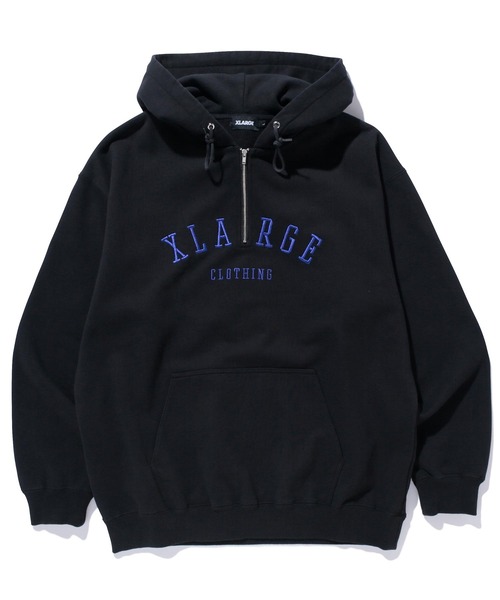XLARGE（エクストララージ）の「HALF ZIP HOODED SWEAT（パーカー・メンズ・グリーン/ブラック/ピンク・L/S/M/XL）」の14枚目の写真