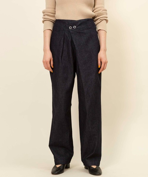 Johnbull(ジョンブル)の「【WAISTRICK BY JOHNBULL】ウエストボタンパンツ(その他パンツ・レディース・ベージュ/ブラック/グリーン/ワンウォッシュ・SMALL/MEDIUM/LARGE)」の17枚目の写真