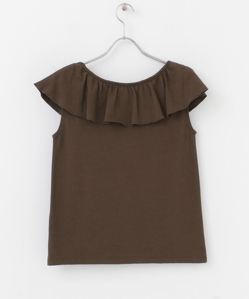 URBAN RESEARCH Sonny Label（アーバンリサーチサニーレーベル）の「フリルTシャツ（Tシャツ/カットソー・レディース・ブラウン/グレー系その他/ブラック・FREE）」の14枚目の写真