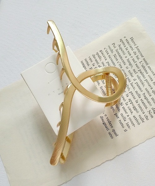 LAC-VERT（ラック・ヴェール）の「メタルマットバンスクリップ（バレッタ/ヘアクリップ・レディース・シルバー/ゴールド・FREE）」の10枚目の写真