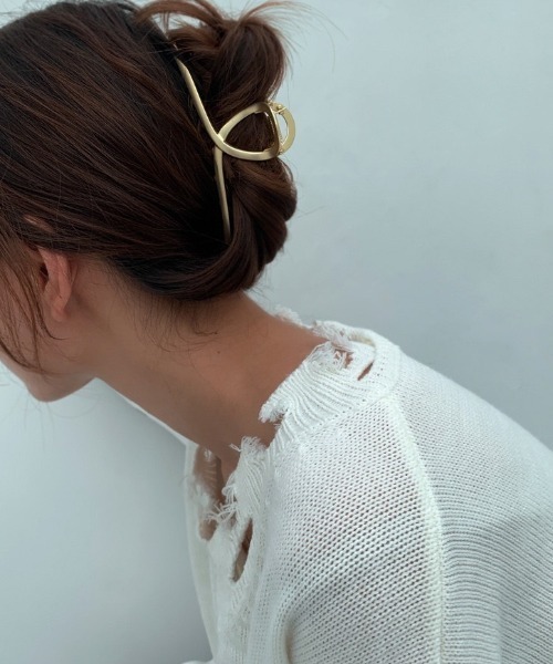 LAC-VERT（ラック・ヴェール）の「メタルマットバンスクリップ（バレッタ/ヘアクリップ・レディース・シルバー/ゴールド・FREE）」の21枚目の写真