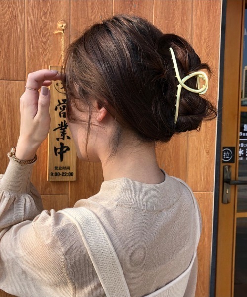 LAC-VERT（ラック・ヴェール）の「メタルマットバンスクリップ（バレッタ/ヘアクリップ・レディース・シルバー/ゴールド・FREE）」の20枚目の写真