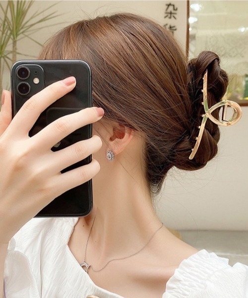 LAC-VERT（ラック・ヴェール）の「メタルマットバンスクリップ（バレッタ/ヘアクリップ・レディース・シルバー/ゴールド・FREE）」の17枚目の写真