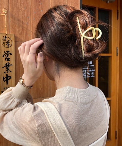 LAC-VERT（ラック・ヴェール）の「メタルマットバンスクリップ（バレッタ/ヘアクリップ・レディース・シルバー/ゴールド・FREE）」の16枚目の写真