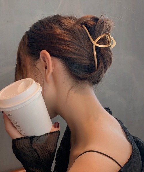 LAC-VERT（ラック・ヴェール）の「メタルマットバンスクリップ（バレッタ/ヘアクリップ・レディース・シルバー/ゴールド・FREE）」の14枚目の写真
