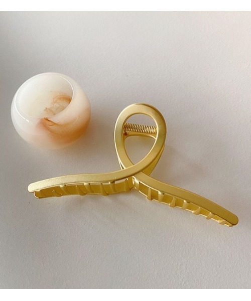 LAC-VERT（ラック・ヴェール）の「メタルマットバンスクリップ（バレッタ/ヘアクリップ・レディース・シルバー/ゴールド・FREE）」の7枚目の写真