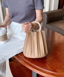 LAC-VERT | 2WAYプリーツバッグ(ハンドバッグ)