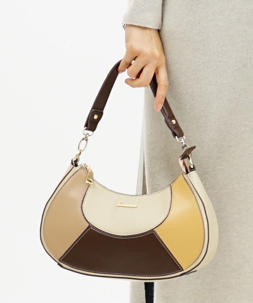SAC(サック)の「2WAYコンビ セミショルダーバッグ SAC unit(ショルダーバッグ・レディース・ピンク/ベージュ/グレー・FREE)」の13枚目の写真