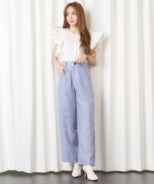 MIIA(ミーア)の「シアーパンツ(その他パンツ・レディース・ベージュ/ピンク/ブルー・FREE)」の2枚目の写真