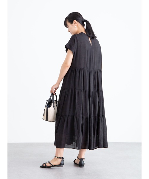 ELENCARE DUE(エレンカーレデュエ)の「・ELENCARE DUE スラブティアードワンピース*(ワンピース・レディース・ブラック/ネイビー/ピンク/ライトベージュ・FREE)」の21枚目の写真