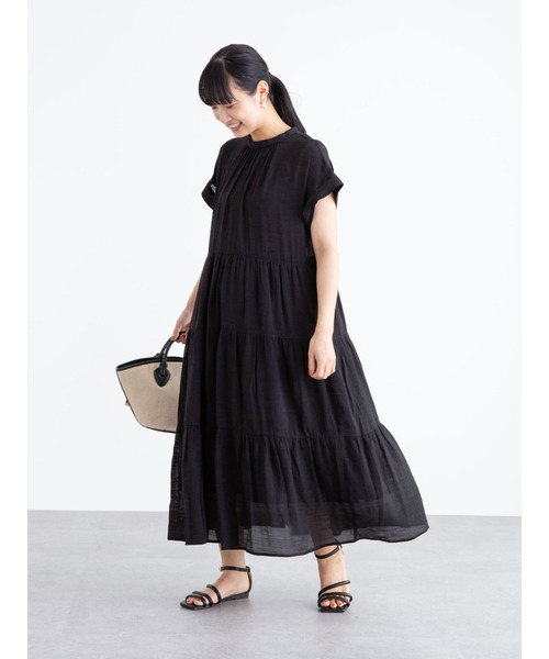 ELENCARE DUE(エレンカーレデュエ)の「・ELENCARE DUE スラブティアードワンピース*(ワンピース・レディース・ブラック/ネイビー/ピンク/ライトベージュ・FREE)」の22枚目の写真