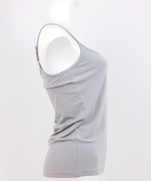 fran de lingerie(フランデランジェリー)の「デオドラントインナー消臭キャミソール(キャミソール・レディース・ホワイト/ブラック/シルバーグレー・M/L)」の4枚目の写真