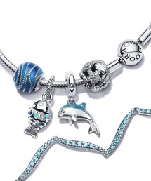 PANDORA | シマーリング ドルフィン ダングル チャーム(チャーム)