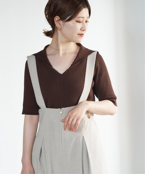 Spick & Span（スピックアンドスパン）の「ワイドカラーリブプル