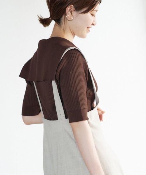 Spick & Span（スピックアンドスパン）の「ワイドカラーリブプル