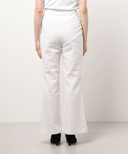 esutoreja(エストレジャ)の「ハイウエストリネンパンツ(その他パンツ・レディース・キナリ/ホワイト/ベージュ・M/S)」の5枚目の写真