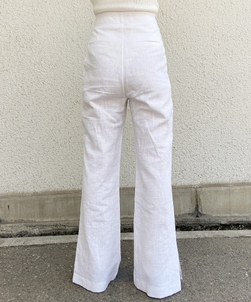 esutoreja(エストレジャ)の「ハイウエストリネンパンツ(その他パンツ・レディース・キナリ/ホワイト/ベージュ・M/S)」の13枚目の写真
