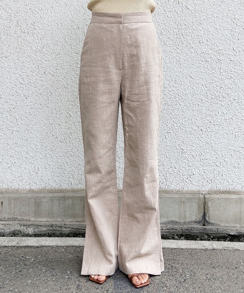 esutoreja(エストレジャ)の「ハイウエストリネンパンツ(その他パンツ・レディース・キナリ/ホワイト/ベージュ・M/S)」の18枚目の写真